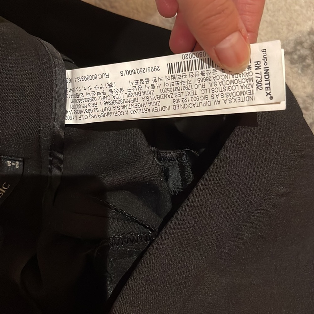 Zara Basic Black Slacks/Work Pant - image 6